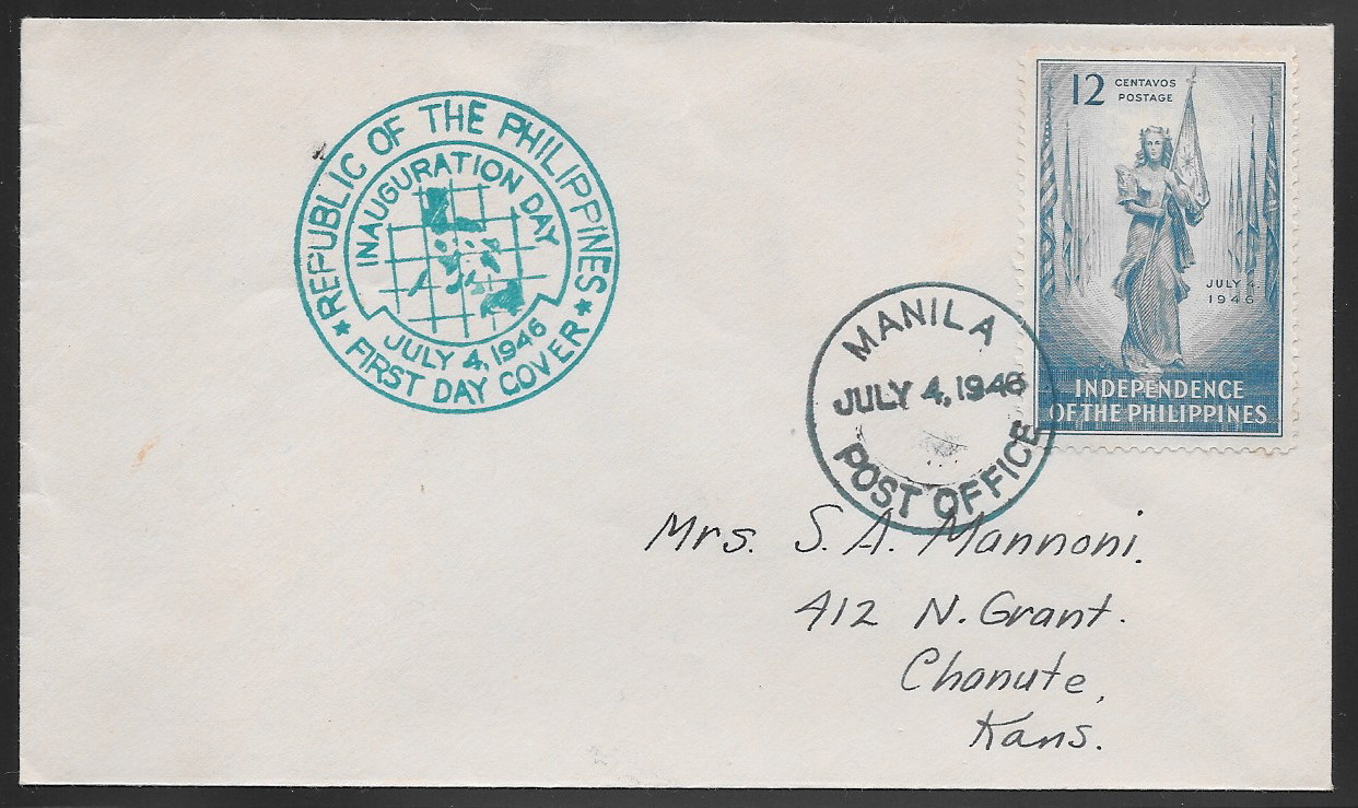 Philippines 1946 First Day Cover 